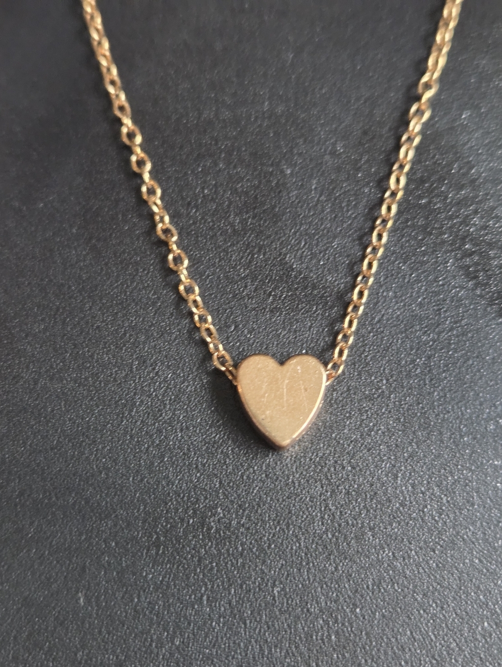 Gold Heart Pendant Necklace